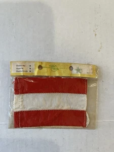 Vintage 70er Jahre Österreich Kaufmannsfähnrich Mini-Fahne mit original Garnfallen. - Bild 1 von 2