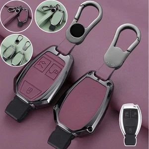 Funda para llave de coche de cuero de aleación de zinc para Mercedes Benz GLK E G SLK A B C M ML - Imagen 1 de 13