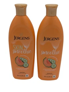 Lot of (2) Jergens Skin Smoothie CUCUMBER & MELON Scented Body Lotion 10 oz. - Picture 1 of 6
