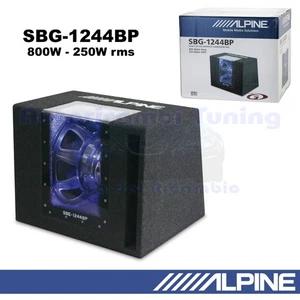Alpine SBG-1244BP Passiv Subwoofer Bass Reflex In Gehäuse 30 Cm 12'' 800W 4 Ohm - Bild 1 von 5