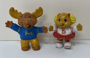 1980er Tomy The Get Along Gang Cartoon 2" Figuren Spielzeug - 2 Stück - Bild 1 von 1