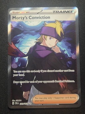 Morty's Conviction 201/162 SV05: Temporal Forces Holo - Image 1 of 2