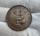 1799 Great Britain George III Half Penny Superb Strike Beautiful AU/UNC Lustrous