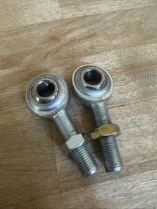 RH & LH Heim Joints Rod End 3/8"-24 Male Thread x 3/8" Bore with Jam Nut CMRL6 - Picture 1 of 3