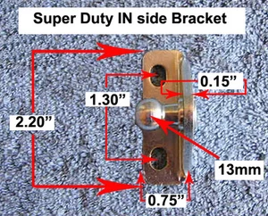 Internal Strut SUPER DUTY 13mm Ball Spring Shock Mounting Bracket New Marine - Picture 1 of 7