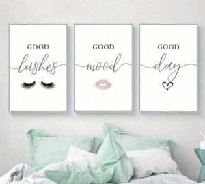 Wall Art NOT Framed Canvas, Pictures, Lashes, , Living Room, Girls Bedroom - Picture 1 of 3