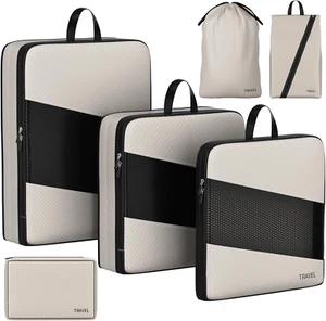 6 Set Compression Packing Cubes for Carry on Suitcase Travel Must Haves - Travel - Picture 1 of 12
