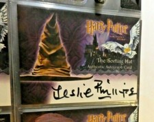 HARRY POTTER AUTOGRAPH AUTO CARD ARTBOX CARD LESLIE PHILLIPS SORTING HAT PSA 10