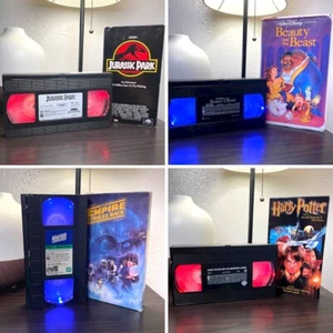 VHS Cassette Decorative Light - Hand-made Movie LED Lights - Picture 1 of 7