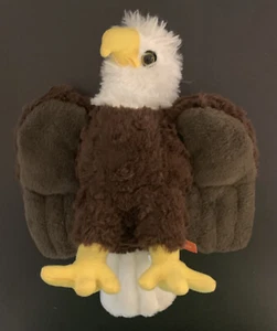 Wild Republic Cuddlekins Bald Eagle 8” Plush Stuffed Animal Toy Brown White - Picture 1 of 6