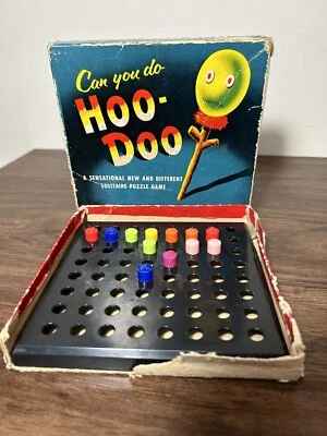 Vintage 1950s Hoo-Doo Solitaire Puzzle Game International Games of Canada - Image 1 of 4