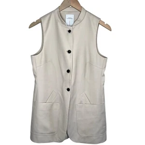 Eftychia Karamolegkou with Fabrique Womens Heron Vest in Worsted Wool Size Med - Picture 1 of 16