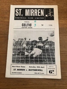 St Mirren v Celtic 16th of April 1966 - Picture 1 of 1
