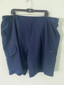 Zeroxposur Mens Navy Hybrid Cargo Shorts XXL Polyester/Spandex - Picture 1 of 5