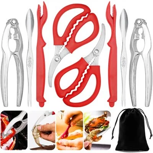 Crab Crackers and Tools Multifunctional Leg Efficient Lobster Sturdy Seafood Set - Picture 1 of 7