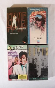 Elvis Presley VHS Lot of 4, Collector's Condition in Sleeves, Movies & Concerts - Imagen 1 de 4