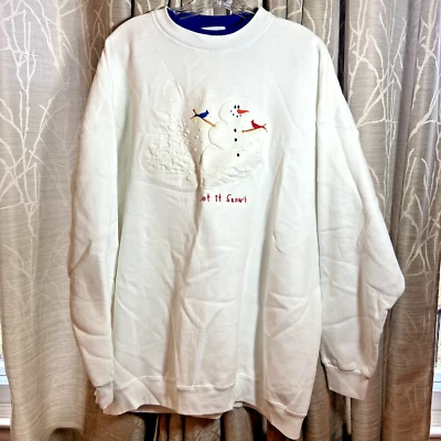 Sudadera Snownan Mujer Talla 3X Snow Lee Peso Pesado Invierno Navidad Cuello Redondo Foto 1 de 4