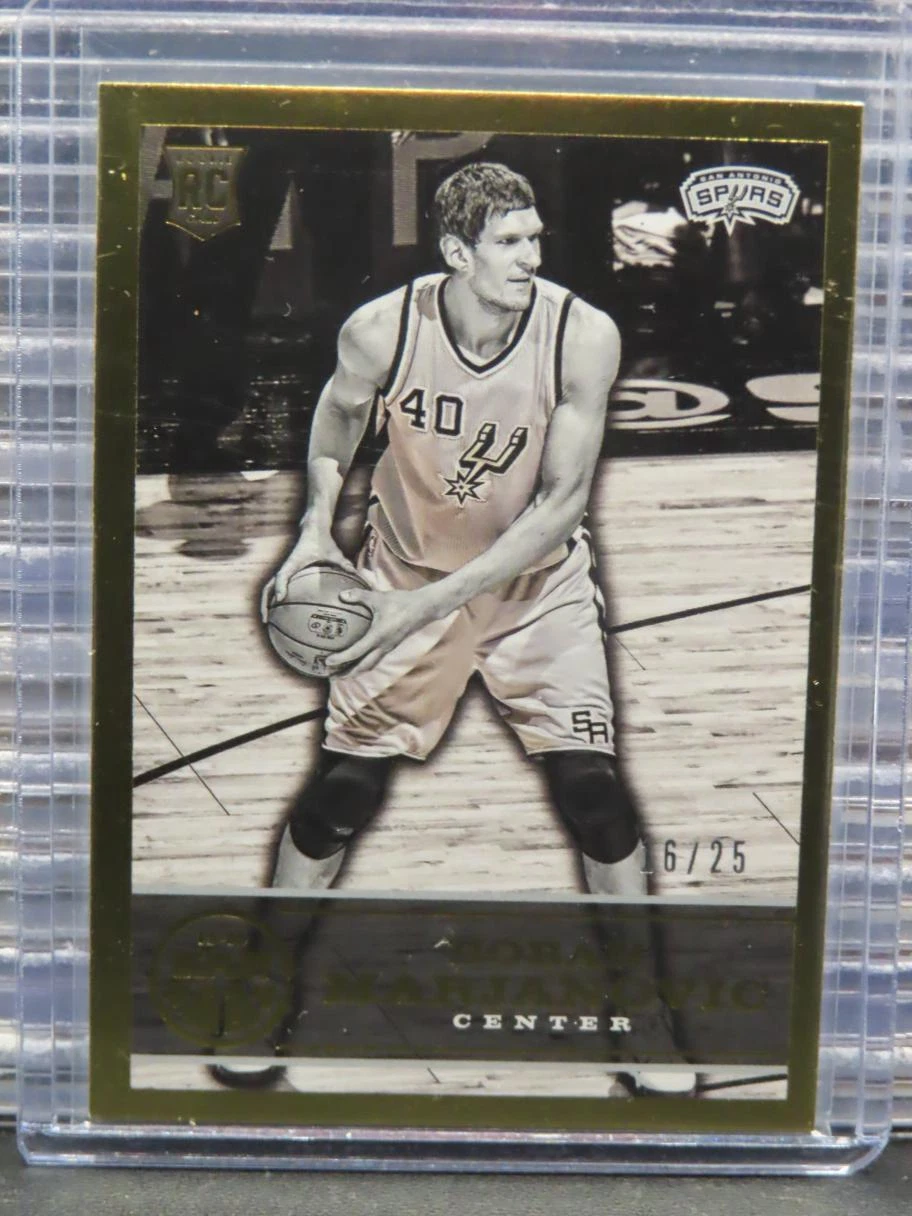 2015-16 Panini Replay Boban Marjanovic Gold Rookie Card RC #16/25 Spurs