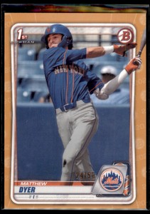 Matthew Dyer 2020 Bowman Draft Gold /50 #BD-92 New York Mets