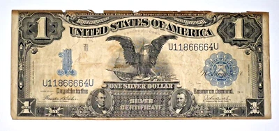 1899 $1 Black Eagle Silver Certificate Fr . 233 - Image 1 of 2