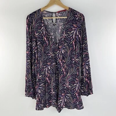 Tigerlily Womens Jumpsuit Multicoloured Boho VGUC Size 8 - image 1 of 4