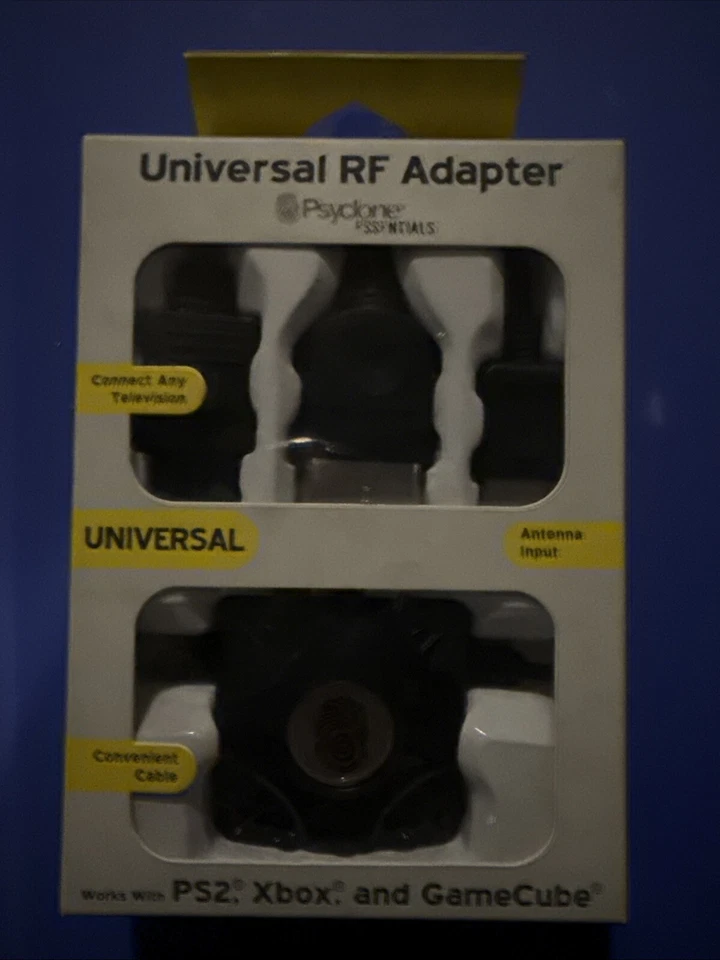 Vintage Universal RF Adapter PS2 Xbox GameCube Psyclone Essentials  KT10261 - Image 1 of 1