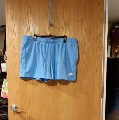 Shorts Nike Sportswear Club Fleece Terry Feminino Novo com etiquetas CJ3924 XXL Azul -3986 - Imagem 1 de 4