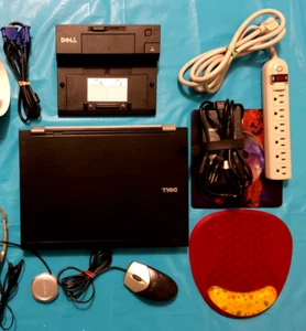 DELL Latitude E6400 Laptop w/DVD, Docking Station, Charger, Power Strip +++ - Picture 1 of 23
