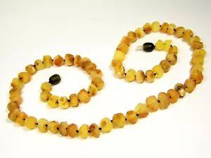 Collana Ambra Baltica 21,3" Marrone Uomo Donna Unisex Non Lucidata Naturale 3965 - Foto 1 di 10