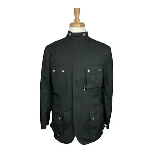 Polo Ralph Lauren Black Polyester Utility Military Field Jacket Polyester Size L - Picture 1 of 7