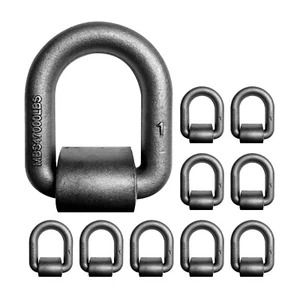 10 Pack Heavy Duty 1" Weld On D Ring Long Type Flatbed Trailer Truck Tie Down - Bild 1 von 7