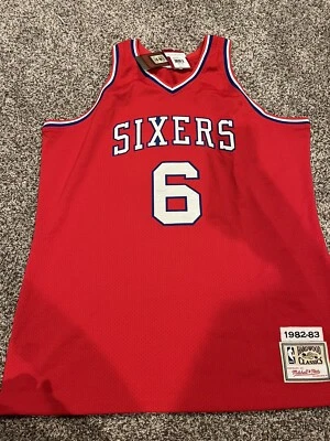 Camiseta Mitchell & Ness Julius Erving clásica de madera dura 48XL nueva con etiquetas Foto 1 de 4