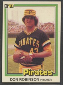 1981 Donruss #375 Don Robinson Pittsburgh Pirates