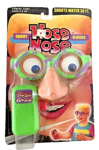 Vintage 1993 Bowen Hill Hose Nose Squirting Novelty Glasses - New Old Stock - Picture 1 of 2