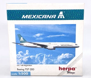 Herpa Wings 503778 Mexicana Air Boeing 757-200 1:500 Diecast Modell NOB - Bild 1 von 10