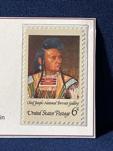 Chief Joseph - 6 centavos 1968 estampilla de EE. UU. en muy buen estado como nueva nh - Imagen 1 de 2