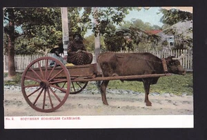 c1907 Southern Horseless Carriage Black Americana Postkarte - Bild 1 von 2