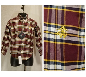 New BROOKS BROTHERS Boys' Sizes XS S M L XL Long Sleeve Cotton Dress Shirt $60 - Picture 1 of 6