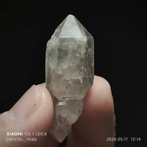 13g Natural Clear Skeletal Crystal Quartz Double Terminating Healing 4576 - Picture 1 of 18