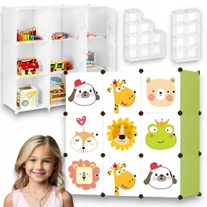 MODULARER KINDERSCHRANK Kindergarderobe Regal FÜR SPIELZEUG KLEIDUNG Shrank - Bild 1 von 11