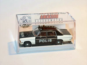 Brekina 20714 Opel Kapitän B Streifenwagen "Polis Polizei Schweden" neu OVP - Bild 1 von 1