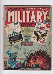MILITARY COMICS #3 [1941 GD] HITLER STORY! - Picture 1 of 2