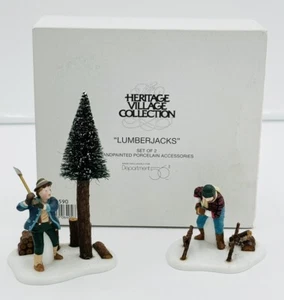 Dept 56 Lumberjack New England Heritage Village Series Collection FLAWS - Picture 1 of 14