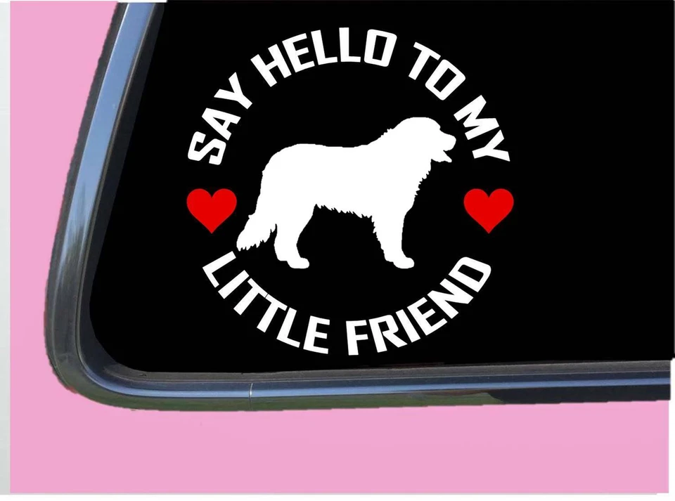 EZSTIK Bernie my Little Friend TP 1064 vinyl 6" Decal Sticker bernese mt dog