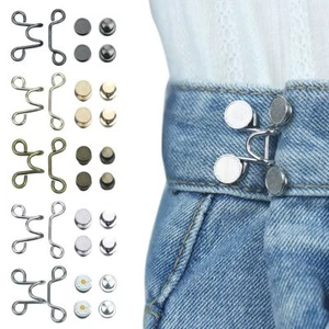 Pant Waist Buttons Adjustable Button Pins Button Clip Pant Waist Tightener - Picture 1 of 17