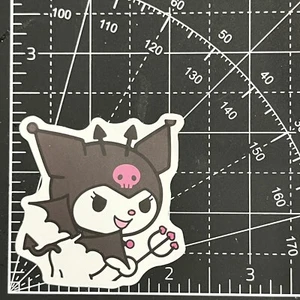 Devilish Kuromi Smile - Vinyl decal Sanrio Sticker  StickerBomb Notebook KAWAII - Picture 1 of 4