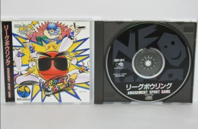 League Bowling SNK Neo Geo NG  CDRom Used Japan Import 1994 Boxed w/s Manual F/S - Image 1 of 2