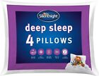 Silentnight Deep Sleep Pillow Pack of 4 - Machine Washable Hollowfibre SleepEasy