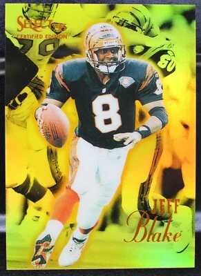 1995 Select Certified Mirror Gold #13 Jeff Blake RC - Image 1 of 2