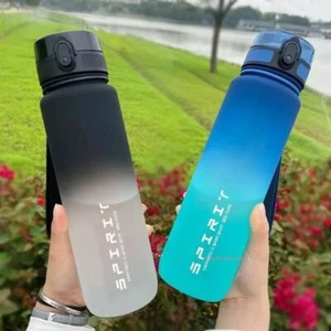 1L Colorful Sports Water Bottle Leak-proof for Gym, Travel, Outdoor & Fitness - Picture 1 of 28